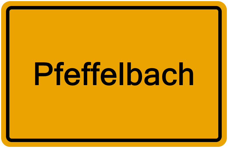 Handelsregisterauszug Pfeffelbach