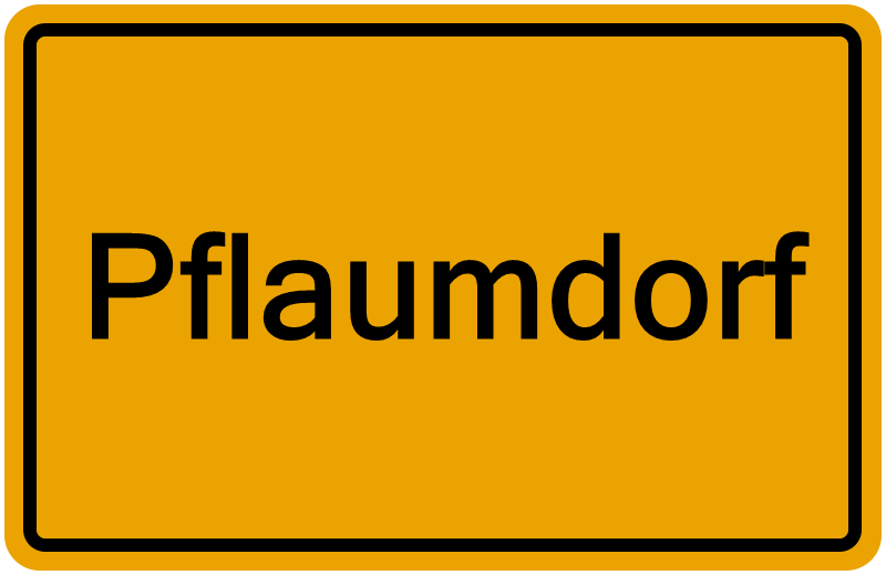 Handelsregisterauszug Pflaumdorf