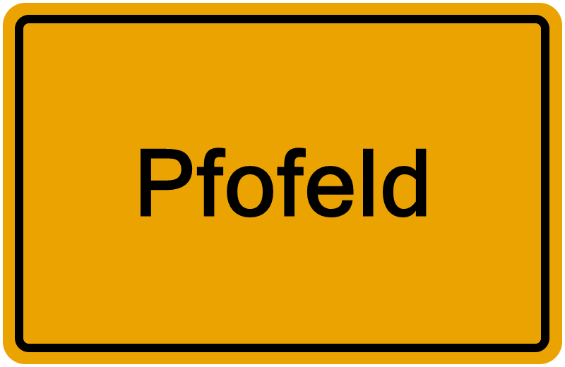 Handelsregisterauszug Pfofeld