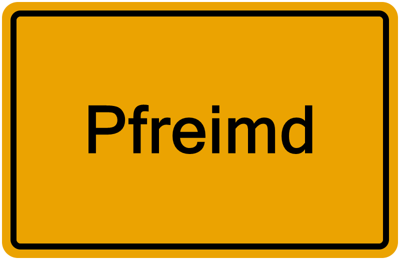 Handelsregisterauszug Pfreimd