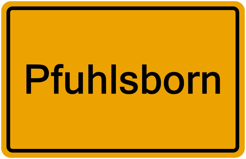 Handelsregisterauszug Pfuhlsborn