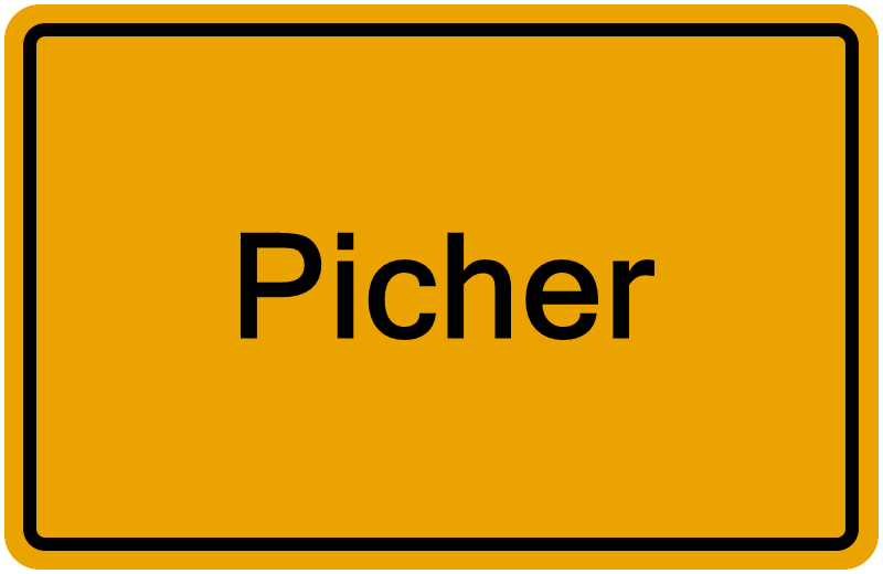 Handelsregisterauszug Picher