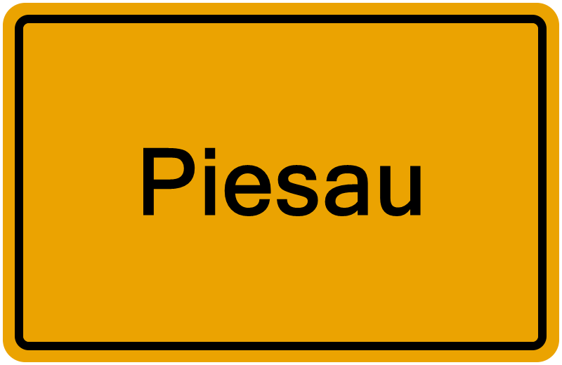 Handelsregisterauszug Piesau