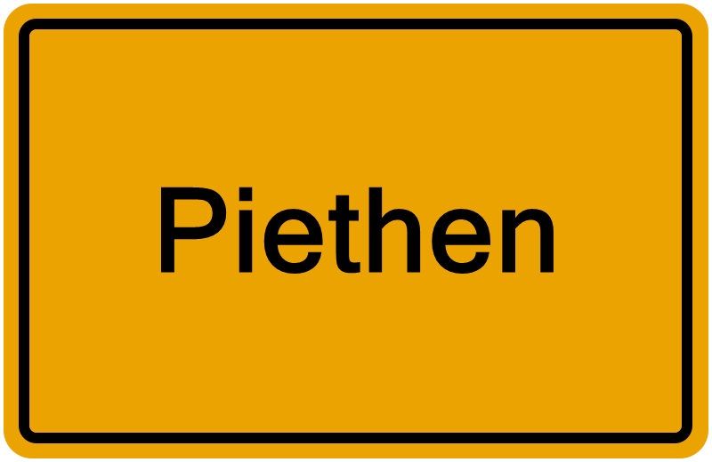 Handelsregisterauszug Piethen