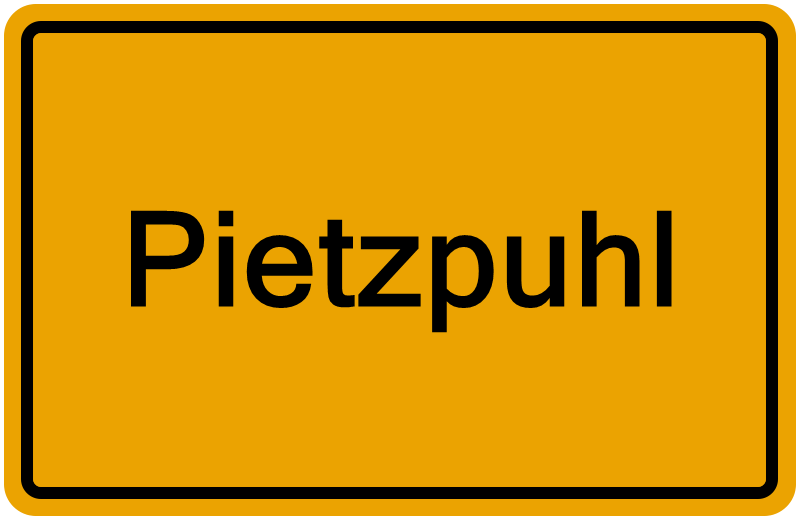 Handelsregisterauszug Pietzpuhl