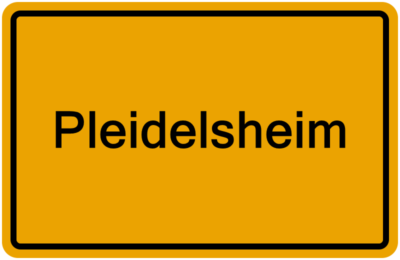 Handelsregisterauszug Pleidelsheim