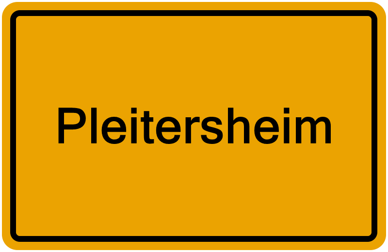 Handelsregisterauszug Pleitersheim