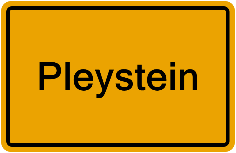 Handelsregisterauszug Pleystein