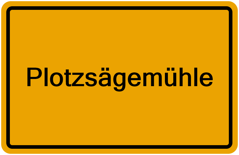 Handelsregisterauszug Plotzsägemühle