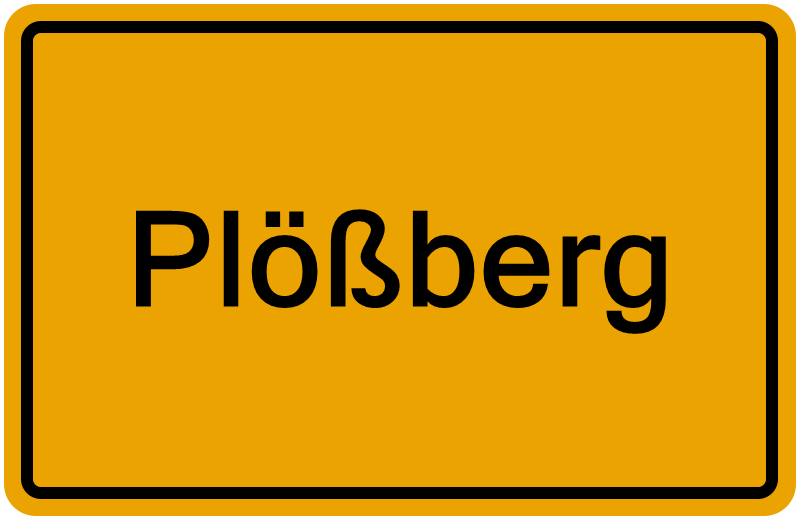Handelsregisterauszug Plößberg