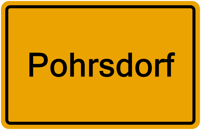 Handelsregisterauszug Pohrsdorf