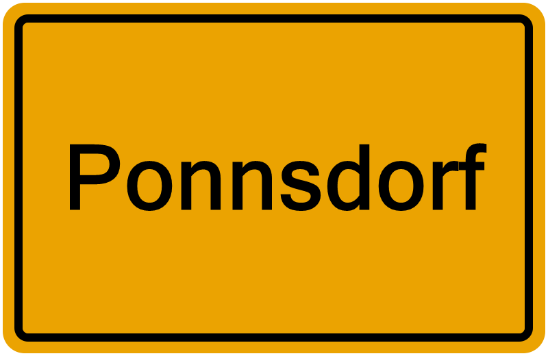 Handelsregisterauszug Ponnsdorf
