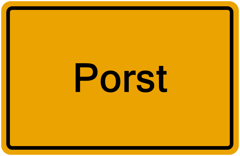 Handelsregisterauszug Porst