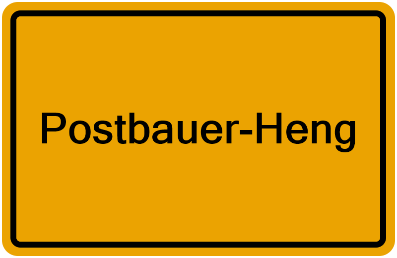 Handelsregisterauszug Postbauer-Heng