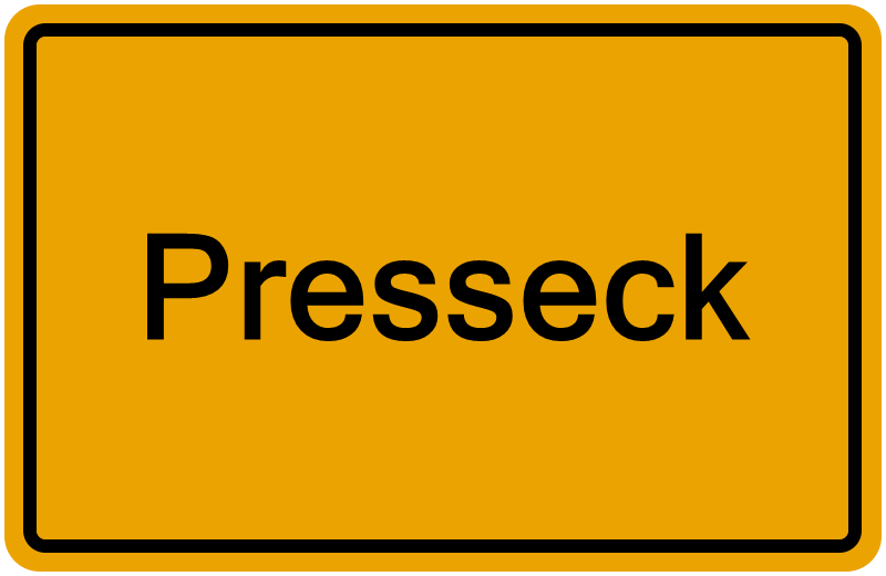 Handelsregisterauszug Presseck