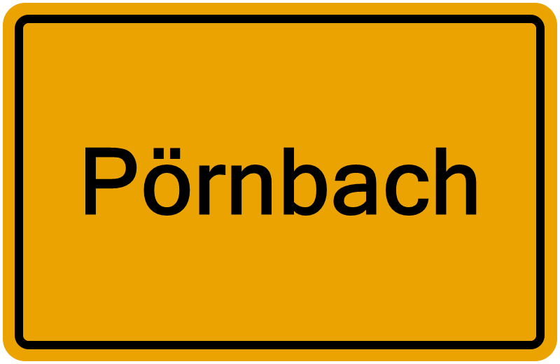 Handelsregisterauszug Pörnbach