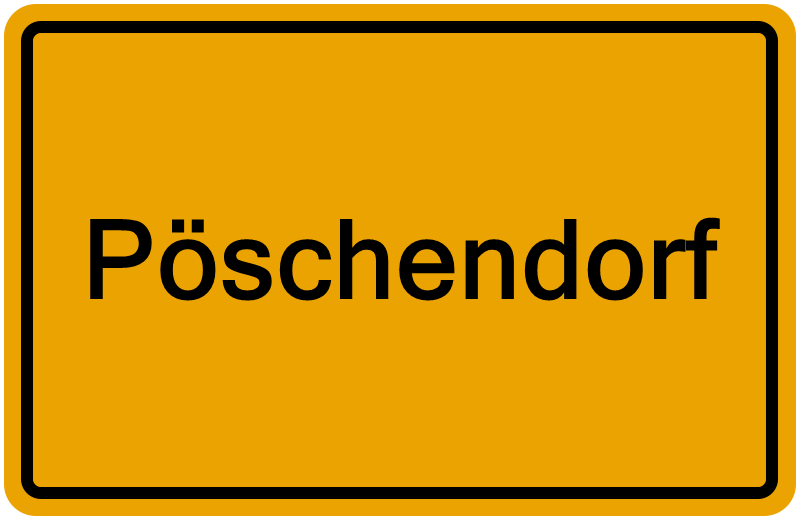 Handelsregisterauszug Pöschendorf