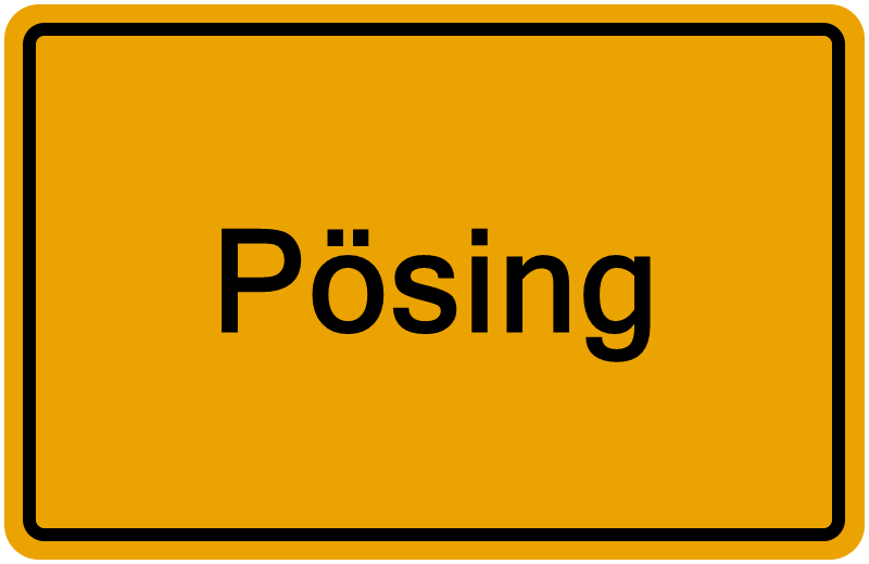 Handelsregisterauszug Pösing