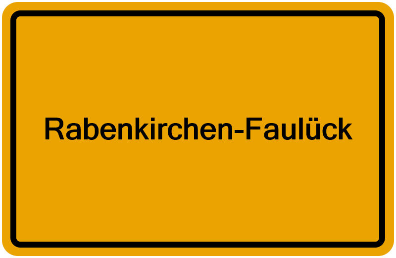 Handelsregisterauszug Rabenkirchen-Faulück