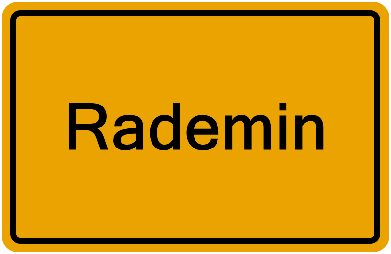 Handelsregisterauszug Rademin