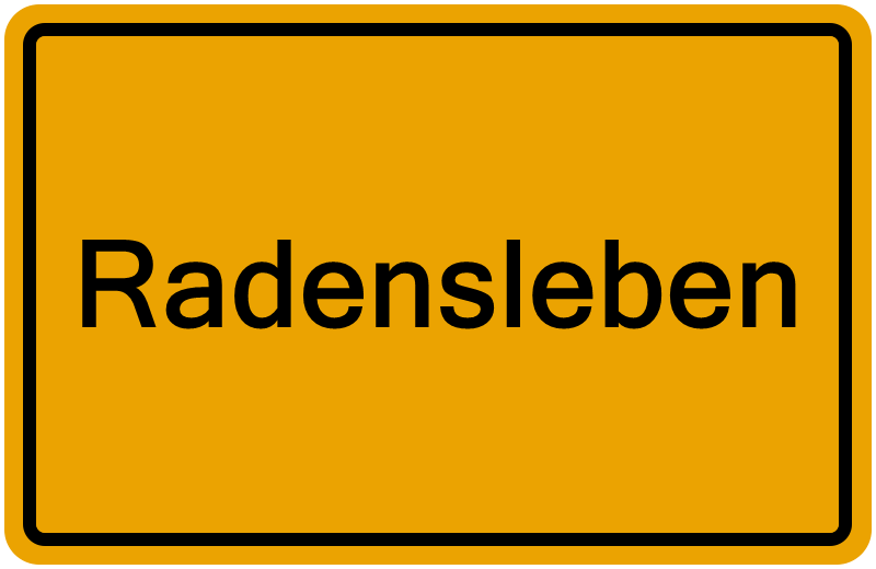 Handelsregisterauszug Radensleben
