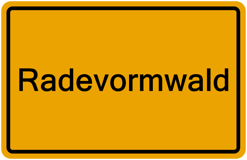 Handelsregisterauszug Radevormwald