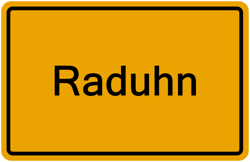 Handelsregisterauszug Raduhn