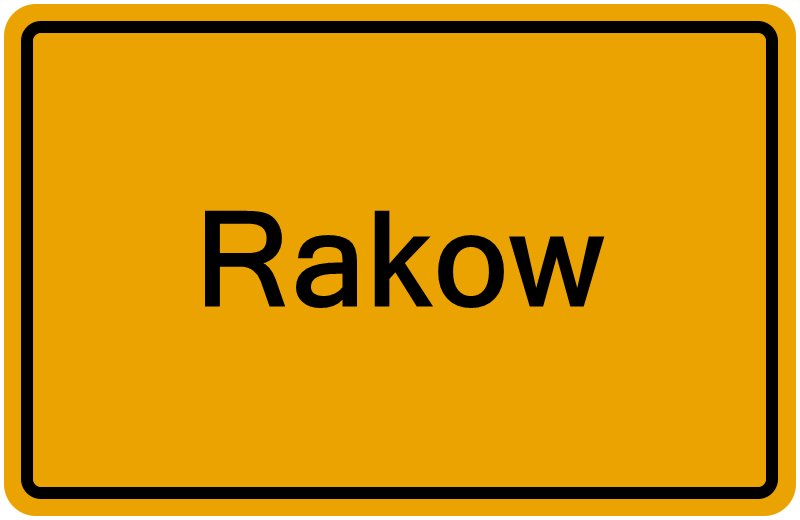 Handelsregisterauszug Rakow
