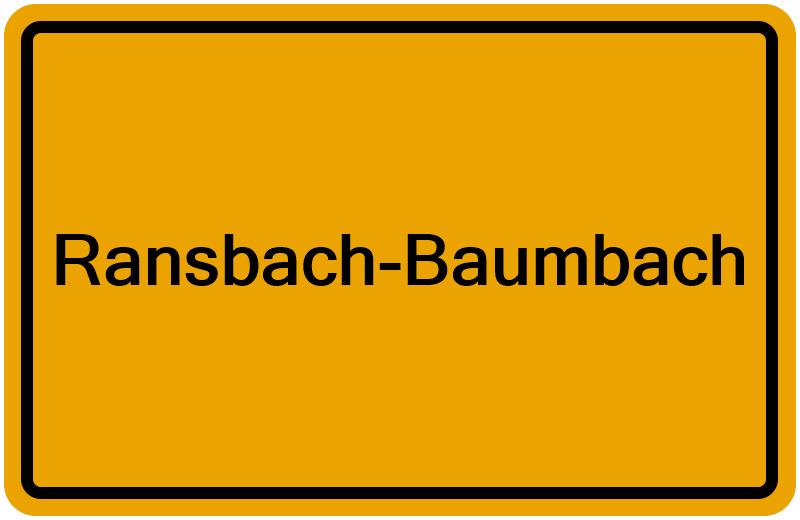 Handelsregisterauszug Ransbach-Baumbach