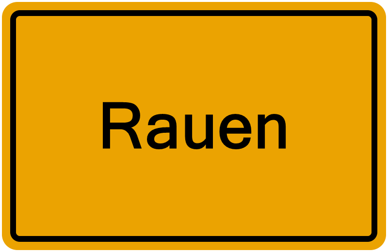 Handelsregisterauszug Rauen
