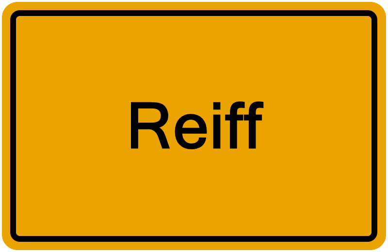 Handelsregisterauszug Reiff