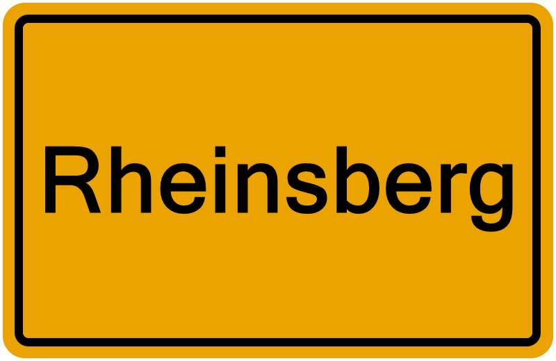 Handelsregisterauszug Rheinsberg