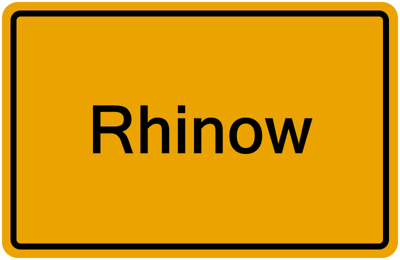 Handelsregisterauszug Rhinow