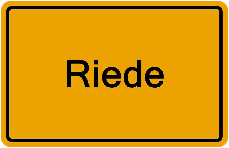 Handelsregisterauszug Riede