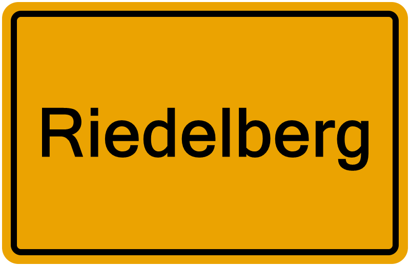 Handelsregisterauszug Riedelberg