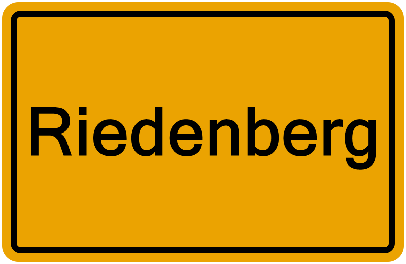 Handelsregisterauszug Riedenberg