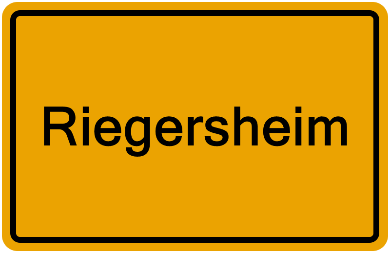 Handelsregisterauszug Riegersheim