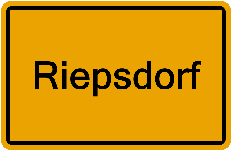 Handelsregisterauszug Riepsdorf