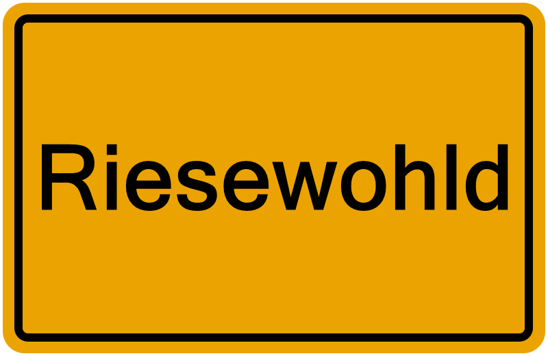 Handelsregisterauszug Riesewohld
