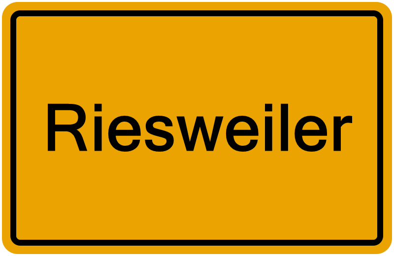 Handelsregisterauszug Riesweiler