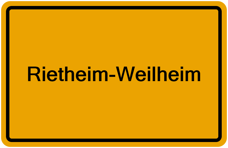 Handelsregisterauszug Rietheim-Weilheim