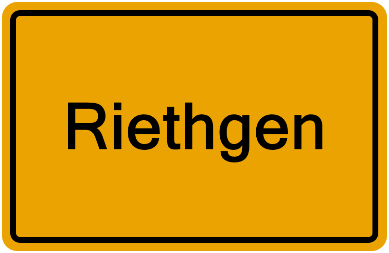 Handelsregisterauszug Riethgen