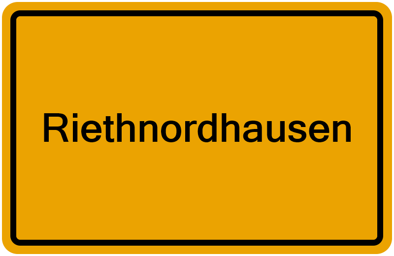 Handelsregisterauszug Riethnordhausen