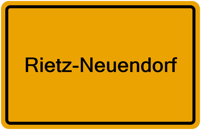 Handelsregisterauszug Rietz-Neuendorf