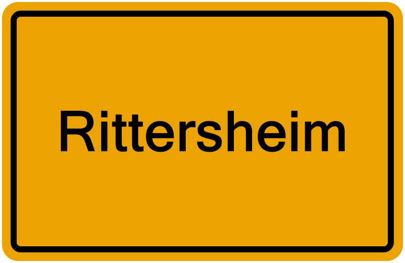 Handelsregisterauszug Rittersheim