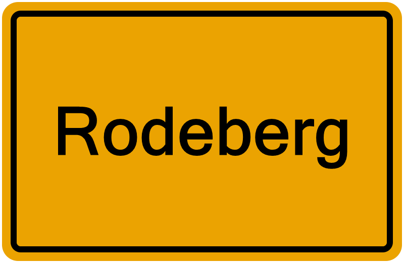 Handelsregisterauszug Rodeberg