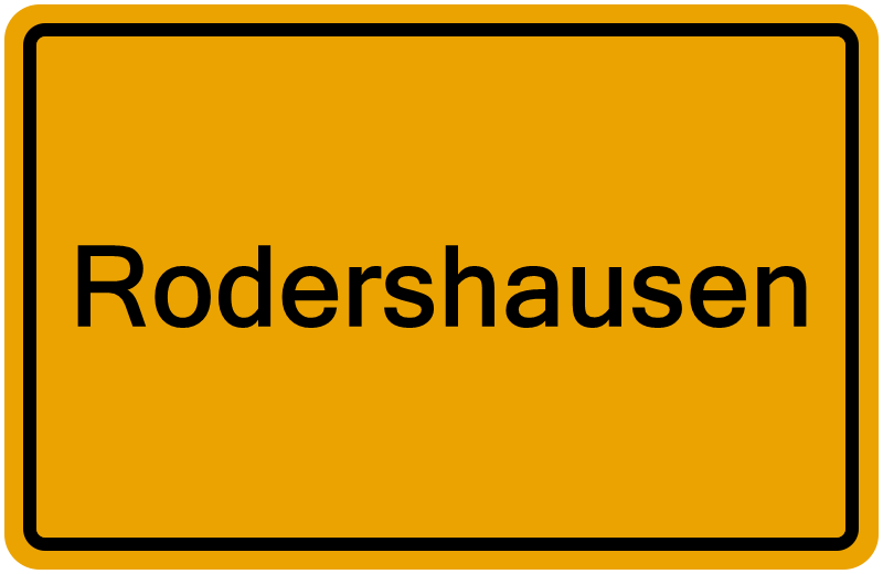 Handelsregisterauszug Rodershausen