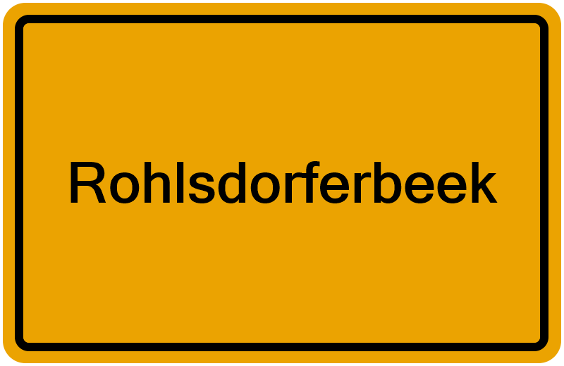 Handelsregisterauszug Rohlsdorferbeek
