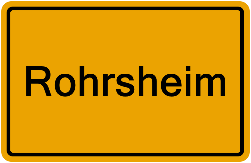Handelsregisterauszug Rohrsheim