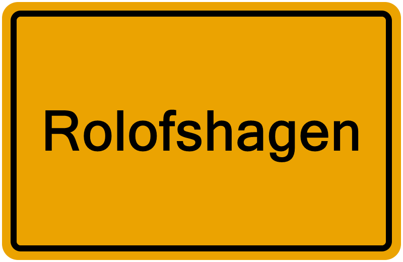 Handelsregisterauszug Rolofshagen